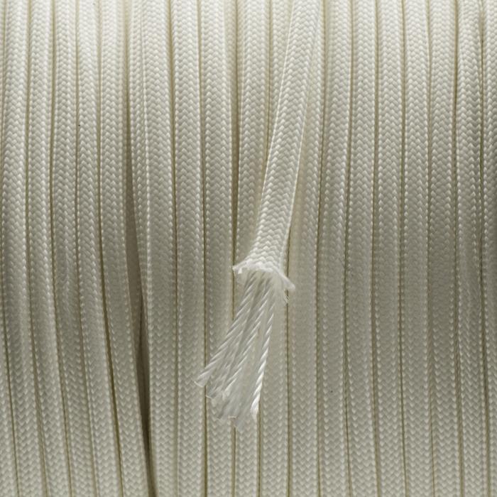 Paracord Glow in the dark 4 mm, Vit (meter)