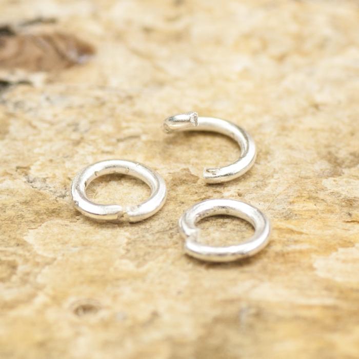 Ring öppningsbar 3 mm, Silverfärg (50st)