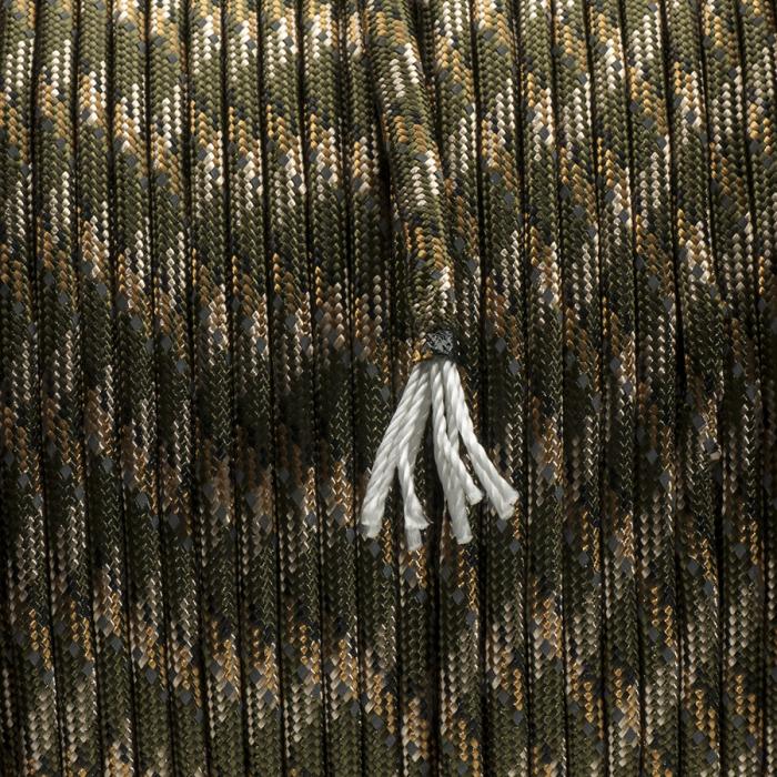 Paracord 4 mm, Grå/Grön (meter)