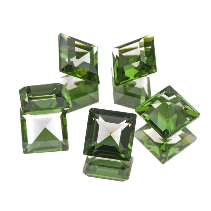 Swarovski Square 10x10 mm, Green Tourmaline (st)