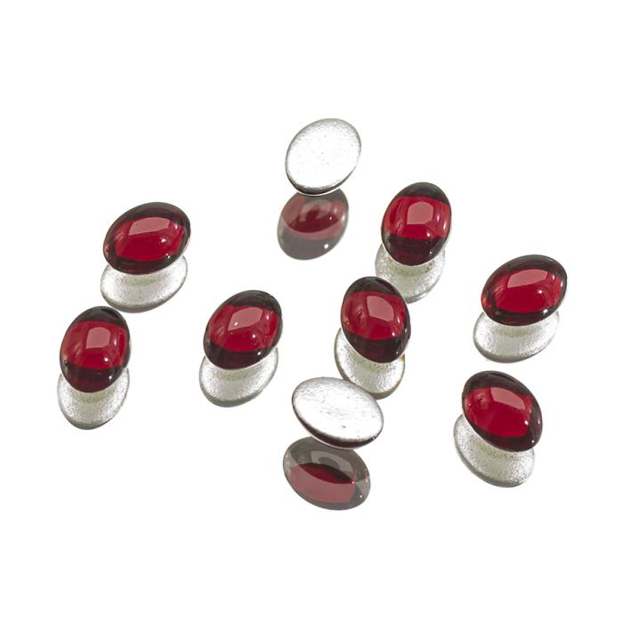 Swarovski Flatback 8x6mm, Siam (4st)