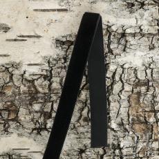 Sammetsband 9,5 mm, Svart (Meter)