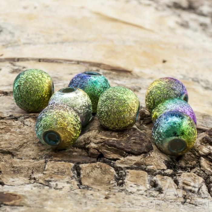 Akrylpärla Stardust 6 mm, Regnbåge (25st)