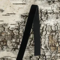 Sammetsband 9,5 mm, Svart (Meter)