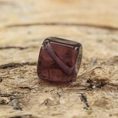 Glaspärla Kub 8 mm, Lila (15st)