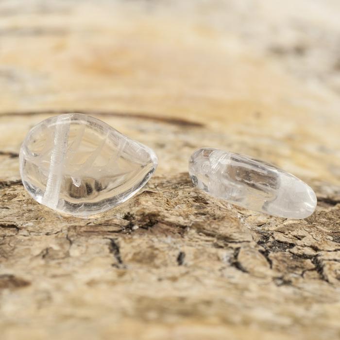 Glaslöv 9x12 mm, Klar (10st)
