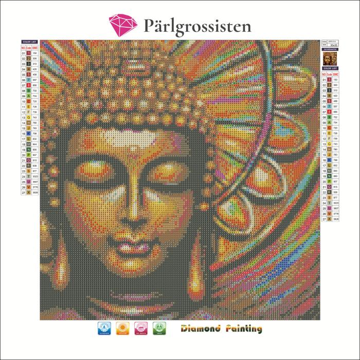 Diamond Painting Canvas 35 x 35 cm, Buddha