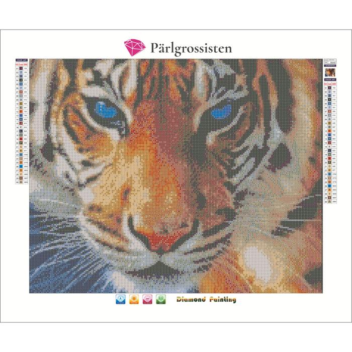 Diamond Painting Canvas 50 x 40 cm, Tiger