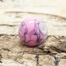Glaspärla spraymålad 8 mm, Rosa (20st)