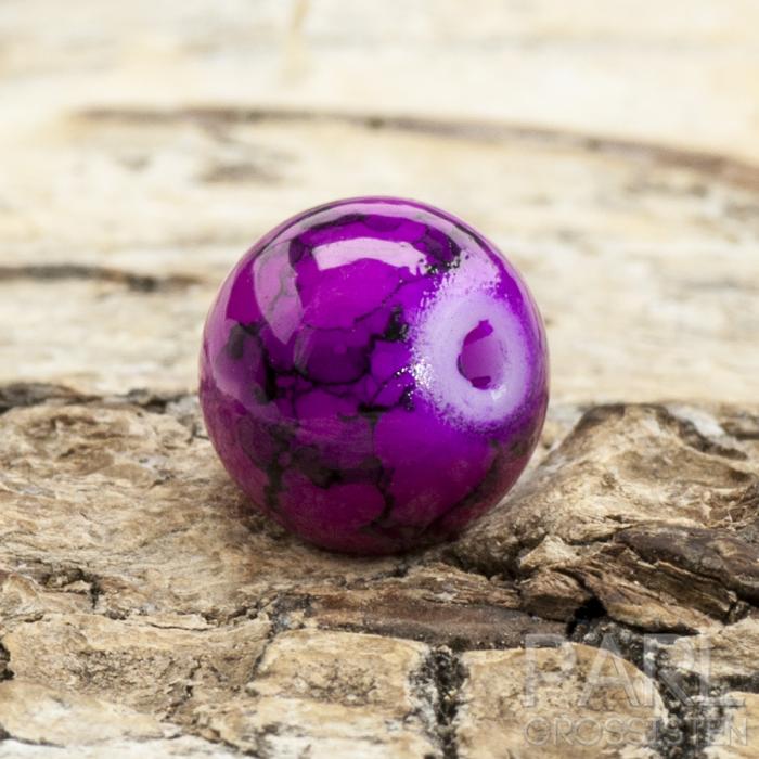 Glaspärla spraymålad 8 mm, Cerise (20st)