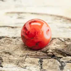 Glaspärla spraymålad 8 mm, Orange (20st)