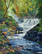 Diamond Painting Canvas 30 x 40 cm, Forsande vatten