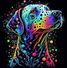 Diamond Painting Canvas 30 x 40 cm, Hund