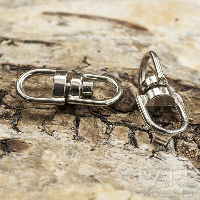Swivel 19x9 mm, Silverfärg (5st)