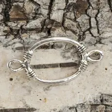 Connector Rep 35x17 mm, Antiksilver (4st)
