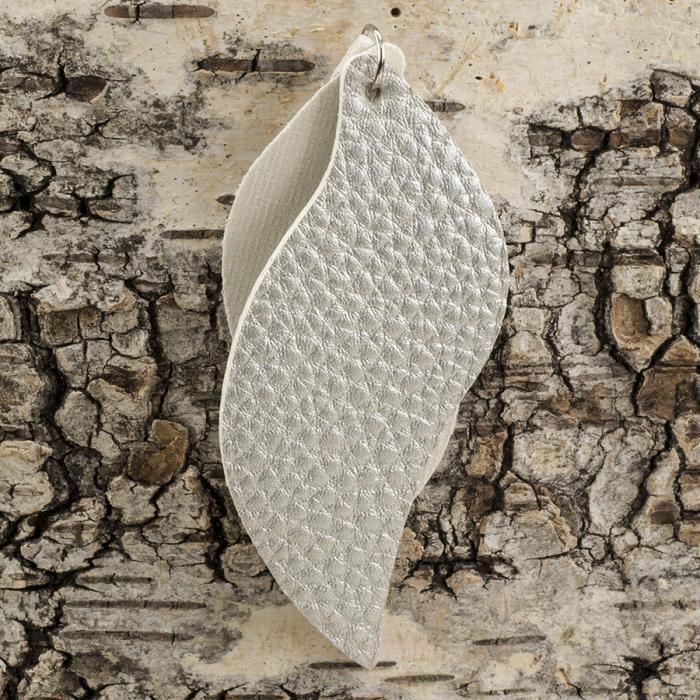 Hänge Löv 35x78 mm, Silverfärg (st)