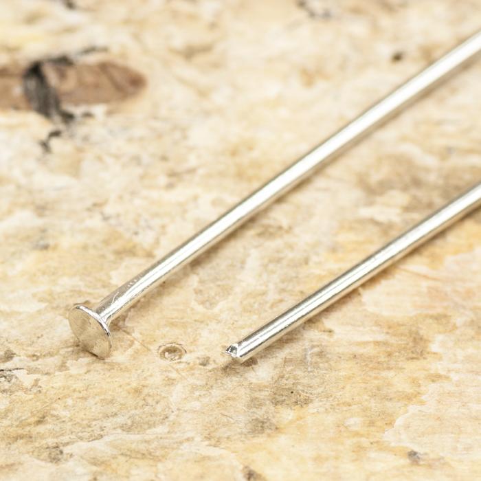 Hattnål 50x0,7 mm, Platinafärg (40st)