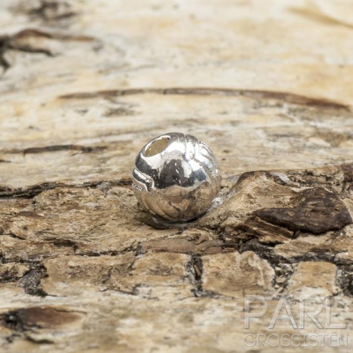 Mellandel Rund 7x6 mm, Silverfärg (10st)