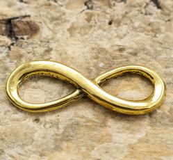 Connector Infinity 23x8 mm, Antikguld (3st)
