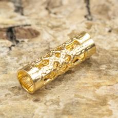 Mellandel Filigrantub 4x12 mm, Guldfärg (10st)