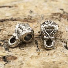 Mellandel Dekor 6x10 mm, Antiksilver (5st)