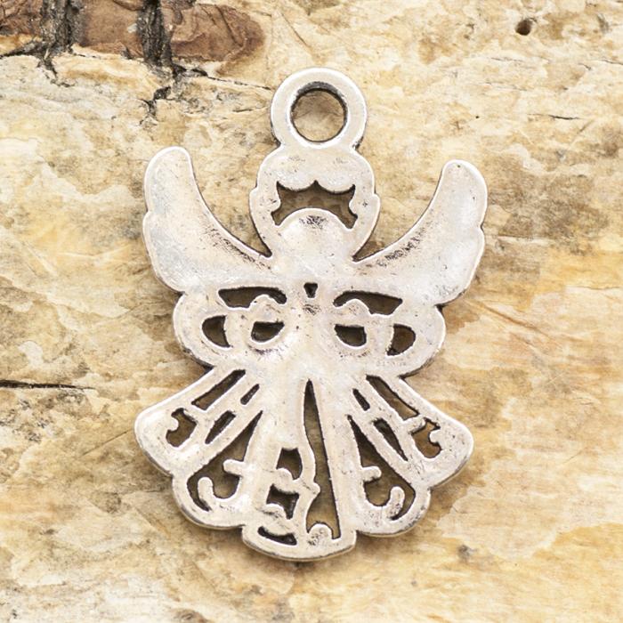 Berlock Ängel 20x14 mm, Antiksilver (5st)