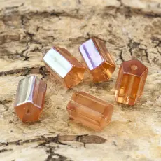 Glaspärla Stav 7x10 mm, Laxrosa AB (5st)