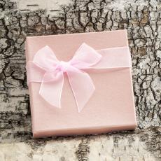 Presentask Armband 9x9 cm, Rosa (st)
