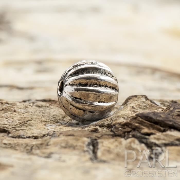 Mellandel Melon 6x6 mm, Antiksilver (15st)