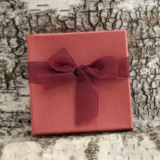 Presentask Armband 9x9 cm, Röd (st)