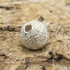 Akrylpärla Stardust 6 mm, Silverfärg (25st)