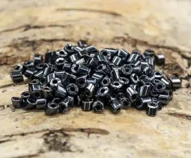 Bugle Beads Special 3 mm, Hematit (20g)