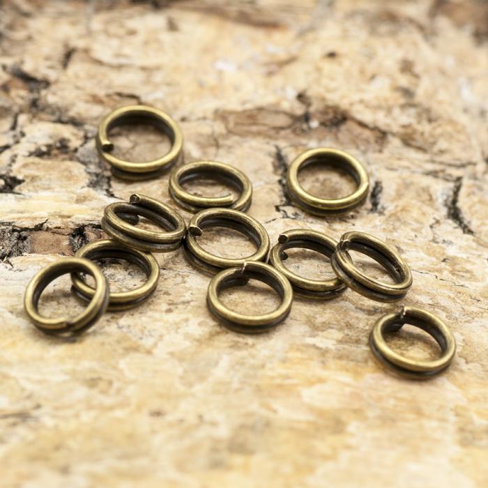 Splitring 5 mm, Antikbrons (50st)