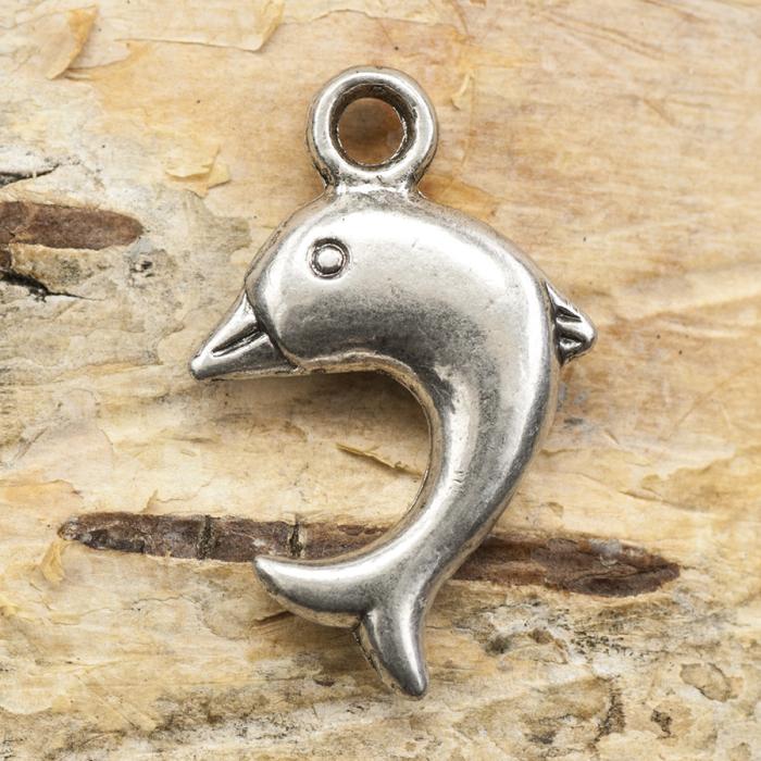 Berlock Delfin 14x21,5 mm, Thai Sterling Silverpläterad (st)