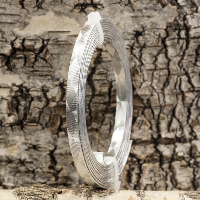 Aluminiumtråd 5x1 mm, Silverfärg (2m)