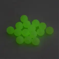 Akrylpärla "Glow in the Dark" 4 mm, Grön (50 st)