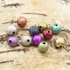 Akrylpärla Stardust 8 mm, Färgmix (30st)