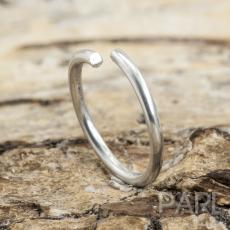 Aluminiumring &ouml;ppningsbar 10 mm, Silverf&auml;rg (50st)