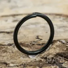 Aluminiumring öppningsbar 10 mm, Svart (50st)