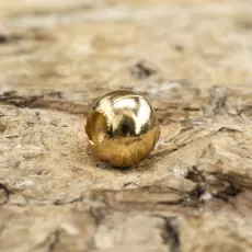 Metallpärla i Rostfritt stål 4 mm, Guldfärg (10st)