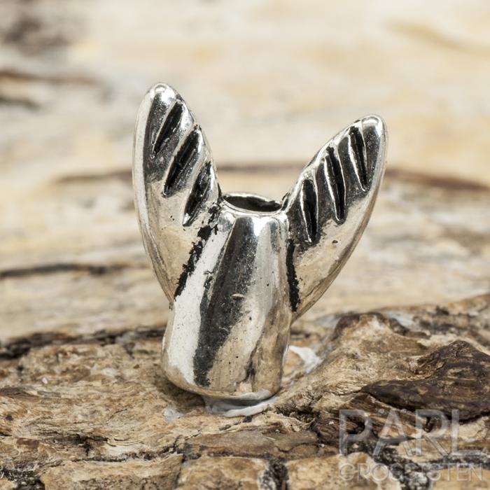 Mellandel Änglavingar 13x11 mm, Antiksilver (5st)