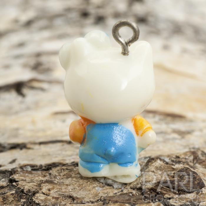 Berlock Hello Kitty resin 23x12 mm, Blå (st)