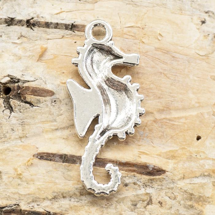 Berlock Sjöhäst 12x29 mm, Antiksilver (5st)