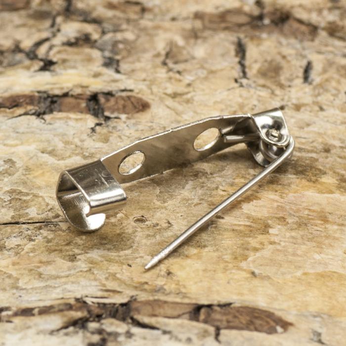 Broschnål 20x5 mm, Platinafärg (10st)