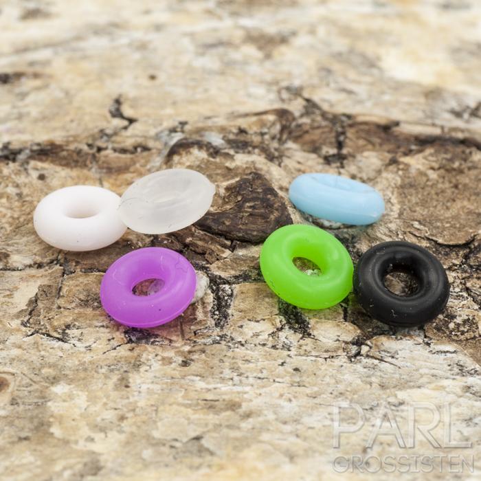 Gummiring 6x2 mm, Mix (10st)