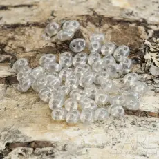 Duo matt transparent 5x4x2,5 mm, Silver (10gr)