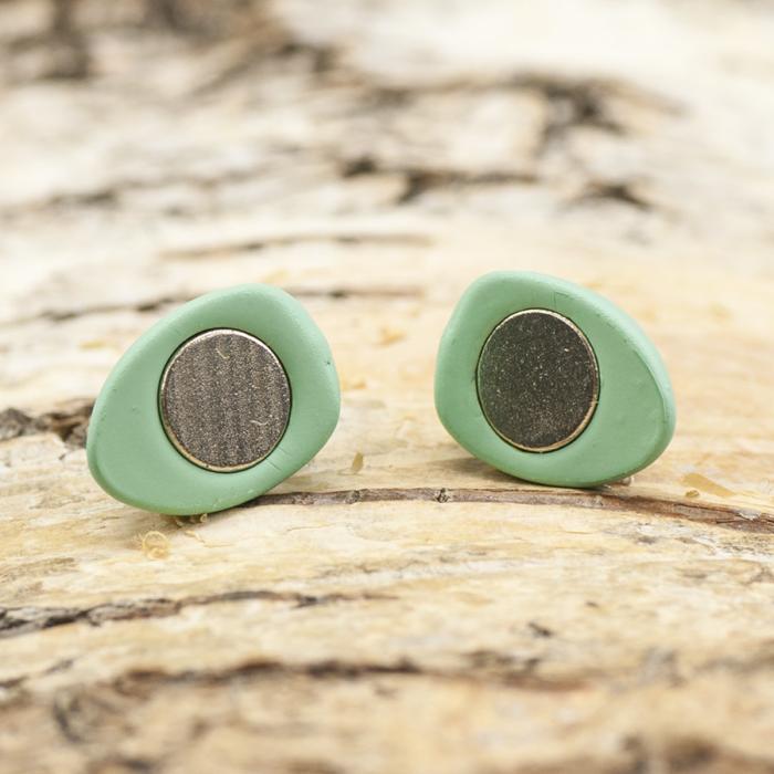 Magnetlås Hjärta 16x10,5 mm, Akvamarin (st)