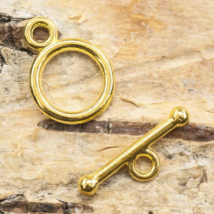 Stavlås 10x13,5 mm, Guldfärg (5st)