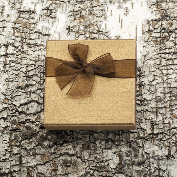 Presentask Armband 9x9 cm, Brun (st)