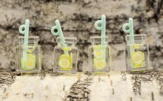 Berlock juice guava, Gul/Vit/Turkos (st)